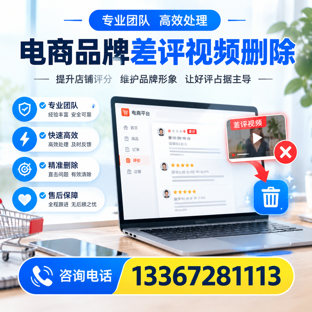 如何在昭通快速处理电商品牌差评视频删除问题?
